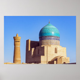 Bukhara, Oezbekistan - Kalyaanse moskee Poster