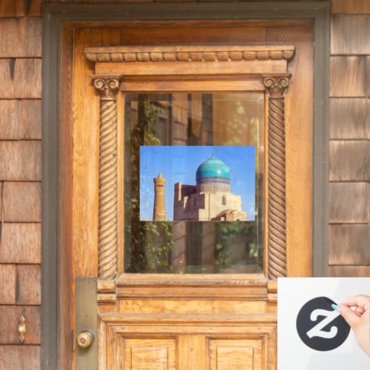 Bukhara, Oezbekistan - Kalyaanse moskee Raamsticker (Huis Deur)