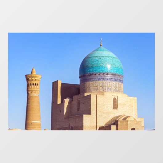 Bukhara, Oezbekistan - Kalyaanse moskee Raamsticker (Vel)