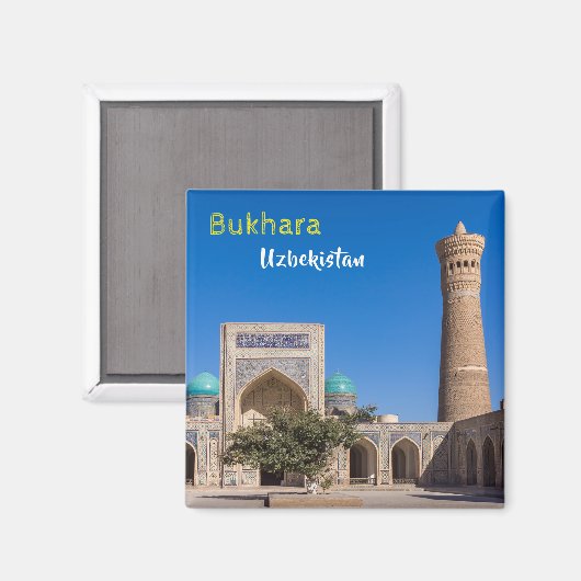 Bukhara, Oezbekistan - Po-i-Kalyan Magneet (Voorkant / Achterkant)