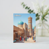 Bukhara Uzbekistan Travel Briefkaart (Staand voorkant)
