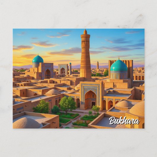 Bukhara Uzbekistan Travel Briefkaart (Voorkant)