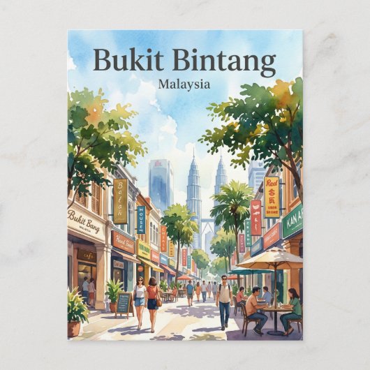 Bukit Bintang Maleisië Briefkaart (Voorkant)