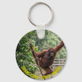 Bukit Lawang Sumatra Orangutan Jungle Keychain (Voorkant)