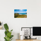 Bukit Merese Lombok Coastal Sunset Landscape Art Poster (Thuiskantoor)
