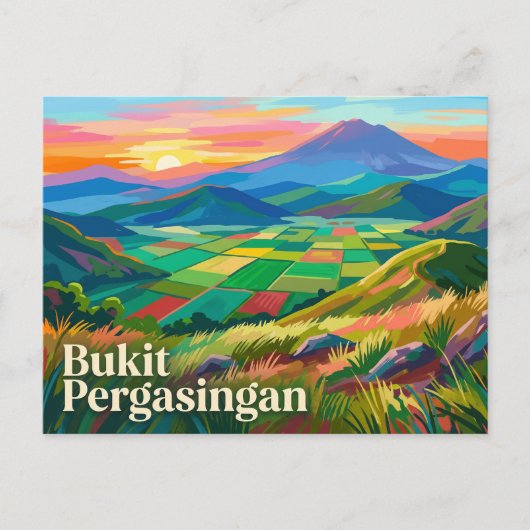 Bukit Pergasingan Indonesië Briefkaart (Voorkant)