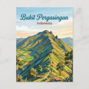 Bukit Pergasingan Indonesië Briefkaart