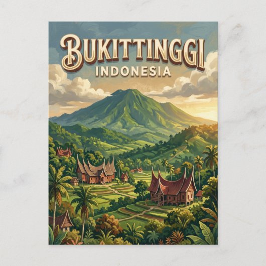 Bukittinggi Indonesië Briefkaart (Voorkant)