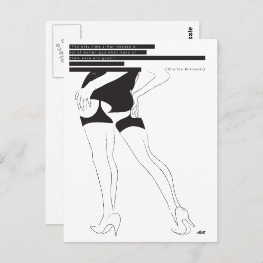 Bukowski, Briefkaart (Voorkant / Achterkant)