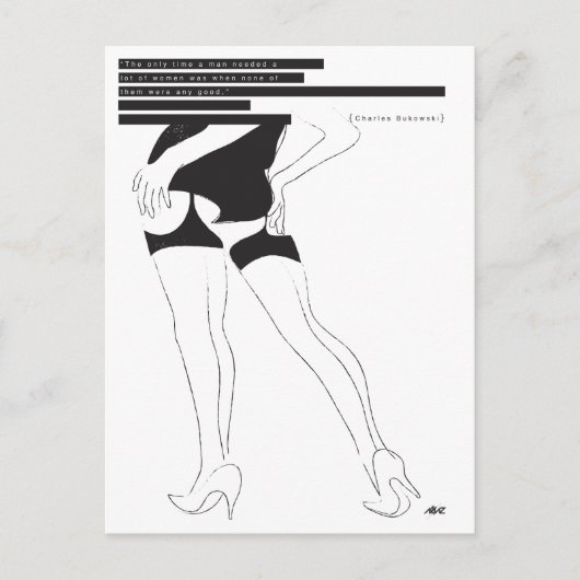 Bukowski, Briefkaart (Voorkant)