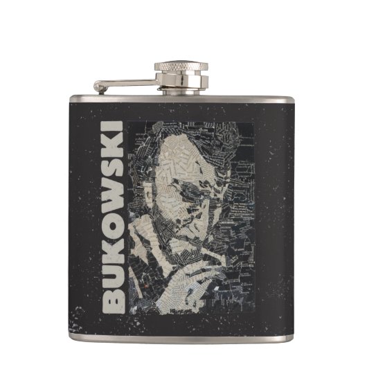 Bukowski Flask Heupfles (Voorkant)