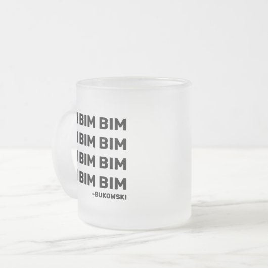 Bukowski Quote Drank Mok (LH) (Voorkant links)