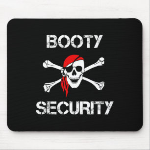 Buksecurity Grappige Schedel Piraat Kleding Caribi Muismat