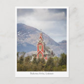 Buksnes Kerk Lofoten Noorwegen Briefkaart (Voorkant)