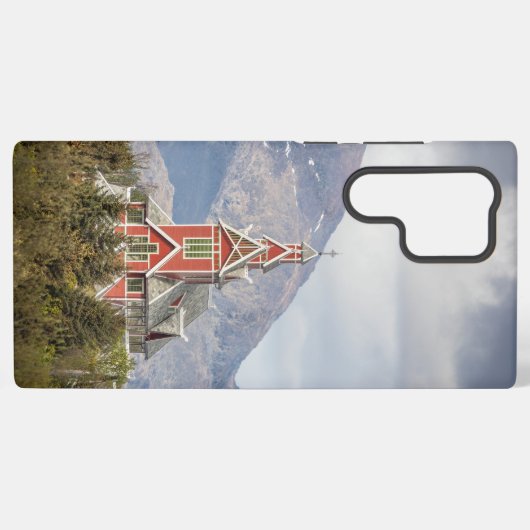 Buksnes Kerk Lofoten Noorwegen Samsung Galaxy Hoesje (Achterkant horizontaal)