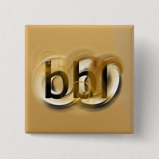 Bul! Vierkante Button 5,1 Cm (Voorkant)