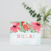 BULA-ansichtkaart, Fiji of Tiki kaart (Staand voorkant)