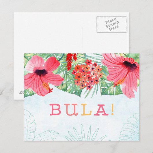 BULA Briefkaart, Fiji of Tiki kaart (Voorkant / Achterkant)