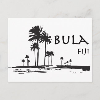 Bula Fiji Palm Tree Grafisch Briefkaart