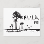 Bula Fiji Palm Tree Grafisch Briefkaart (Voorkant)