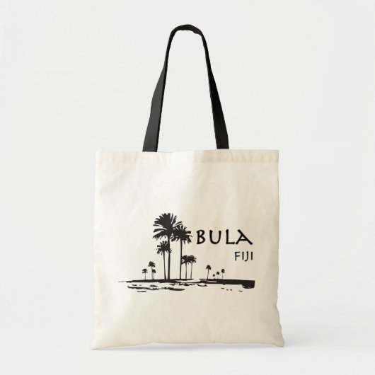 Bula Fiji Palm Tree Grafisch Tote Bag (Voorkant)