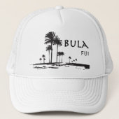Bula Fiji Palm Tree Grafisch Trucker Pet (Voorkant)