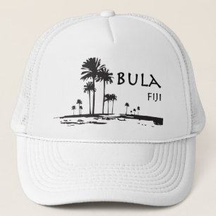 Bula Fiji Palm Tree Grafisch Trucker Pet