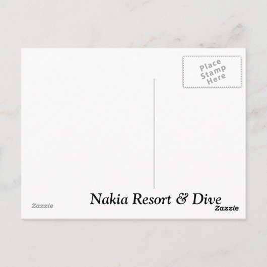 Bula uit Paradise Briefkaart (Achterkant)