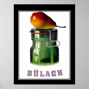 Bulach Zwitserland Zurich Vintage Poster