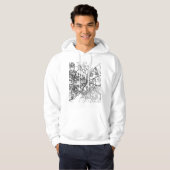 Bulawayo Zimbabwe Stadkaart Hoodie (Voorkant volledig)