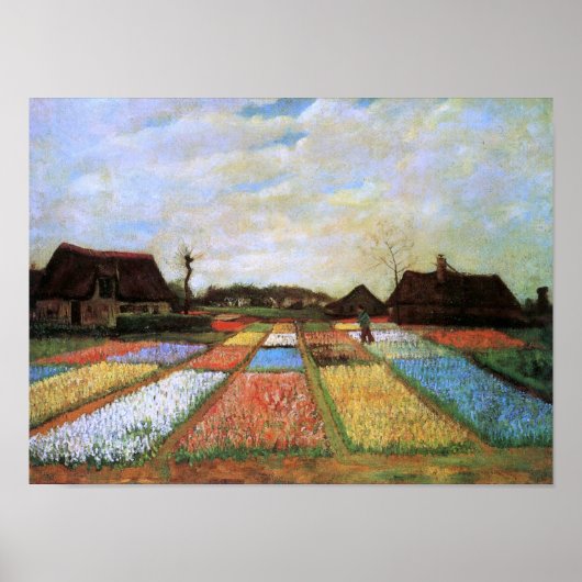 Bulb Fields Holland (F186)Van Gogh Fine Art Poster (Voorkant)