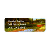 Bulb Fields Holland Van Gogh Fine Art Etiket (Voorkant)