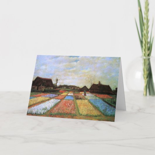 Bulb Fields Holland Van Gogh Fine Art Kaart (Voorkant)