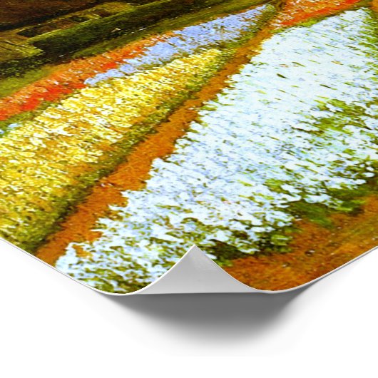 Bulb Fields Holland Van Gogh Fine Art Poster (Hoek)