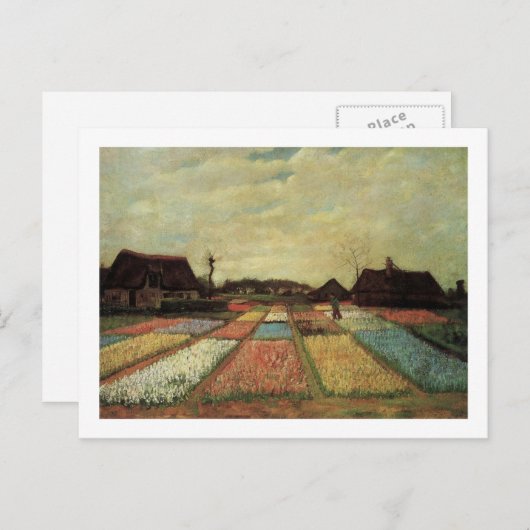 Bulb Fields van Vincent van Gogh. Briefkaart (Voorkant / Achterkant)