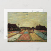 Bulb Fields van Vincent van Gogh. Briefkaart (Voorkant / Achterkant)