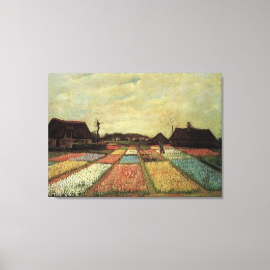 Bulb Fields van Vincent van Gogh Canvas Afdruk (Voorkant)