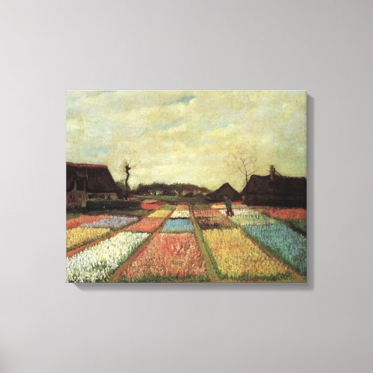 Bulb Fields van Vincent van Gogh Canvas Afdruk (Voorkant)