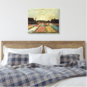 Bulb Fields van Vincent van Gogh Canvas Afdruk (Insitu (Slaapkamer))