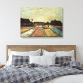 Bulb Fields van Vincent van Gogh Canvas Afdruk (Insitu (Slaapkamer))