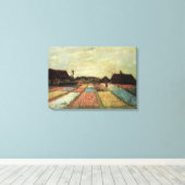 Bulb Fields van Vincent van Gogh Canvas Afdruk (Insitu (Houten vloer))