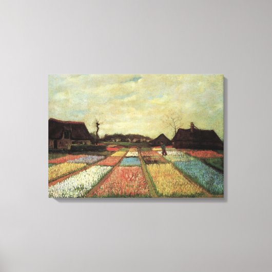 Bulb Fields van Vincent van Gogh Canvas Afdruk (Voorkant)