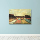 Bulb Fields van Vincent van Gogh Canvas Afdruk (Insitu (Houten vloer))