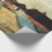 Bulb Fields van Vincent van Gogh.  floraal Cadeaupapier (Hoek)