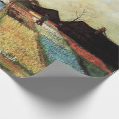 Bulb Fields van Vincent van Gogh.  floraal Cadeaupapier (Hoek)
