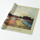 Bulb Fields van Vincent van Gogh.  floraal Cadeaupapier (Uitgerold)