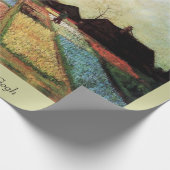 Bulb Fields van Vincent van Gogh.  floraal Cadeaupapier (Hoek)