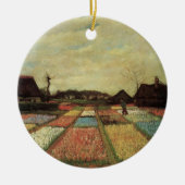 Bulb Fields van Vincent van Gogh Keramisch Ornament (Voorkant)