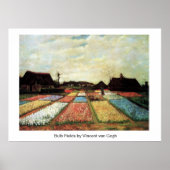 Bulb Fields van Vincent van Gogh. Poster (Voorkant)
