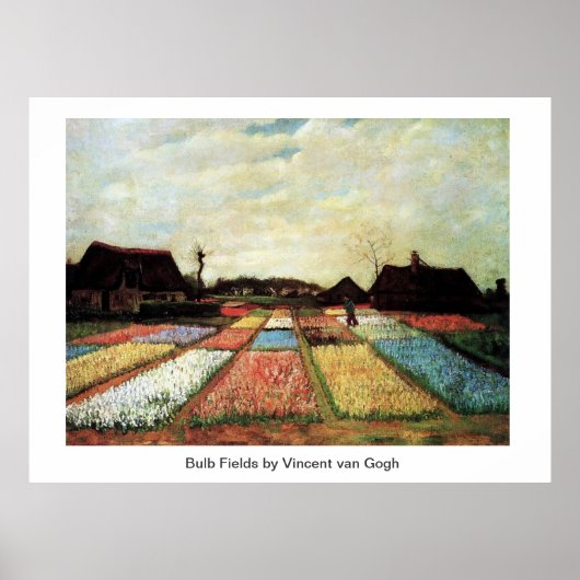 Bulb Fields van Vincent van Gogh. Poster (Voorkant)